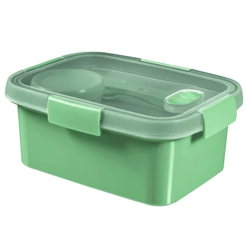 Pārtikas trauks Lunch Kit taisnstūris 1,2L Smart Eco To Go 20x15x9cm maigi zaļš