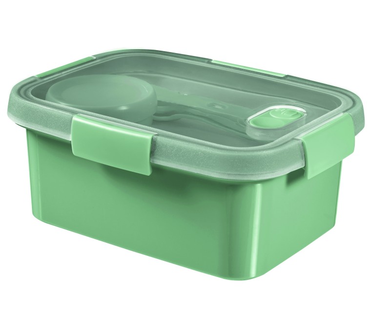 Pārtikas trauks Lunch Kit taisnstūris 1,2L Smart Eco To Go 20x15x9cm maigi zaļš