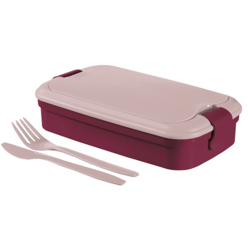 Toidukauss ristkülikukujuline koos söögiriistadega 1,4L Lunch&Go lilla Toidukauss ristkülikukujuline koos söögiriistadega 1,4L Lunch&Go lilla