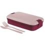 Food bowl rectangle with cutlery 1,4L Lunch&Go purple