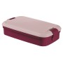 Пищевой контейнер прямоугольный со столовыми приборами 1,4л Lunch&Go фиолетовый