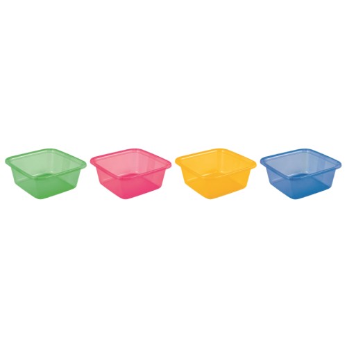 Bļoda kvadrāts 11L mix rozā/zila/zaļa/oranža Bļoda kvadrāts 11L mix rozā/zila/zaļa/oranža