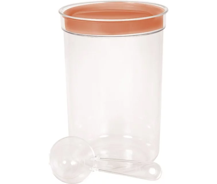 Food bowl round with spoon 1,7L assorted Food bowl round with spoon 1,7L assorted