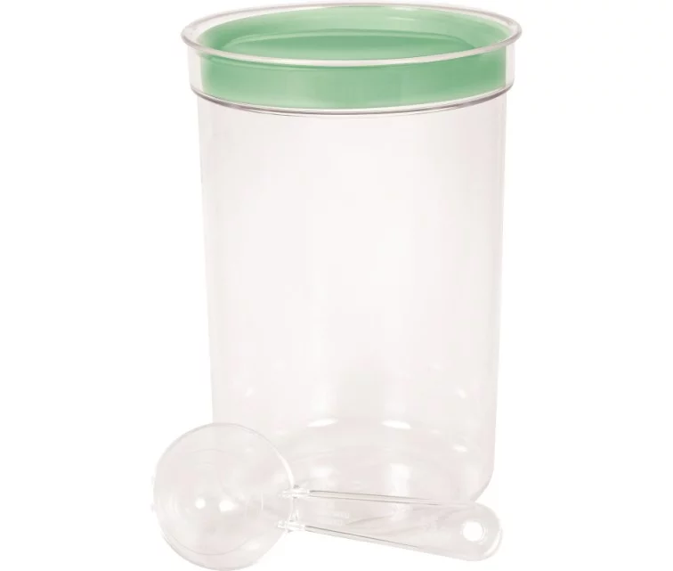 Food bowl round with spoon 1,7L assorted Food bowl round with spoon 1,7L assorted