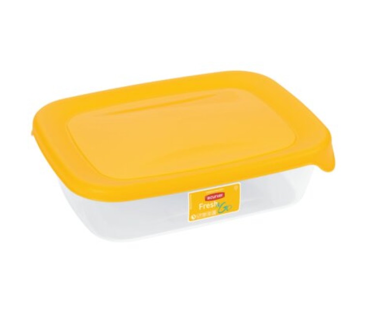 Food container rectangle 5L Fresh&Go yellow