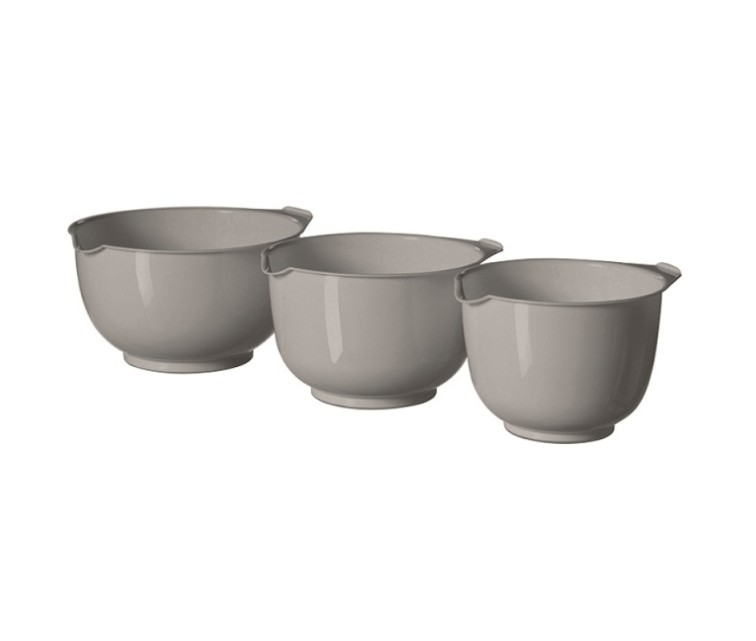 Mixing bowl set 3pcs 1,5+2+2,5L light grey