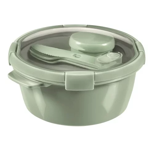 Pārtikas trauks Lunch Kit apaļš 1,6L Smart Eco To Go Ø22x10cm maigi zaļš