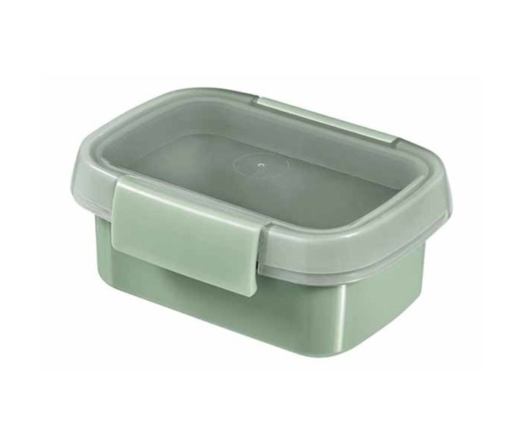 Food container Snack rectangle 0,2L Smart Eco To Go 12x9x5cm soft green