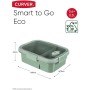 Pārtikas trauku komplekts 4gab. 0,6+0,6+0,3+1+1,2L Smart Eco To Go maigi zaļš