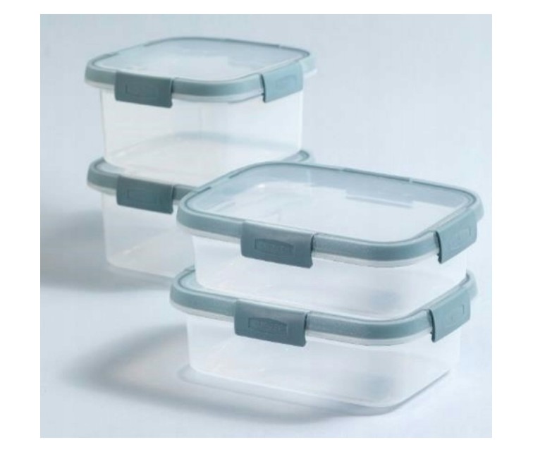 Food storage containers set 4pcs 0,9+1+1,1+1,2L Smart Eco Fresh