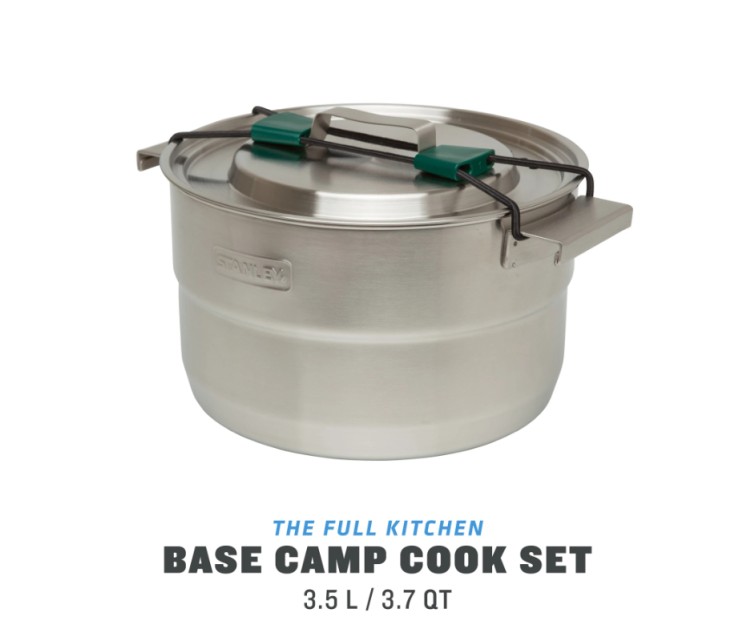 Ēdienu gatavošanas komplekts The Full Kitchen Base Camp Cook Set 3.5L nerūsējošā tērauda