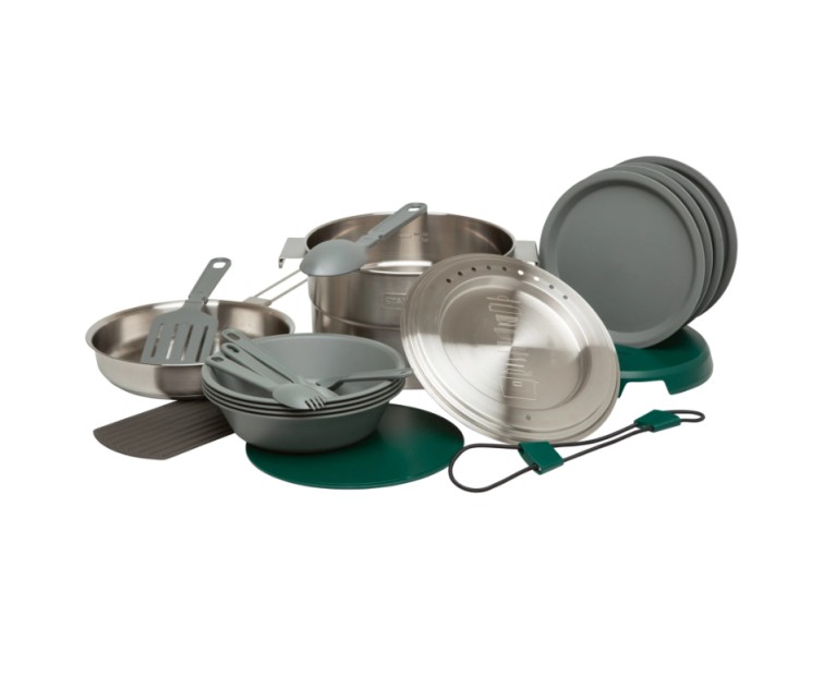 The Full Kitchen Base Camp Cook Set 3.5L Stainless Steel