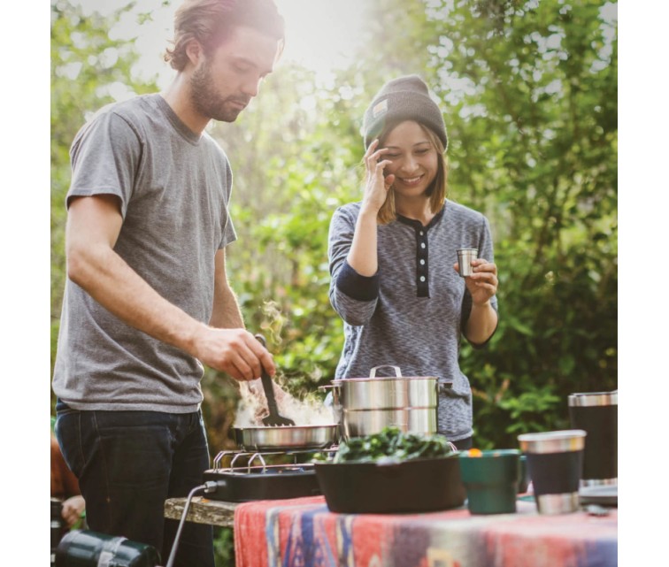 The Full Kitchen Base Camp Cook Set 3.5L Stainless Steel