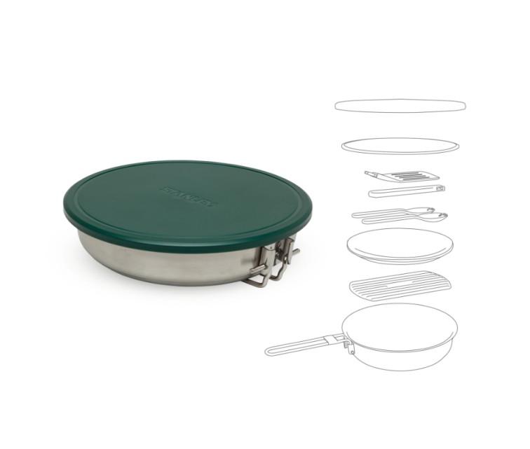 9-piece Adventure pan set Ø18,4cm/0,94L stainless steel