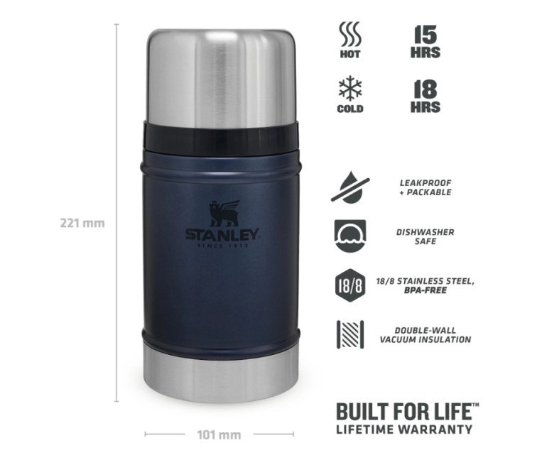 Food thermos The Legendary Classic 0,7L blue