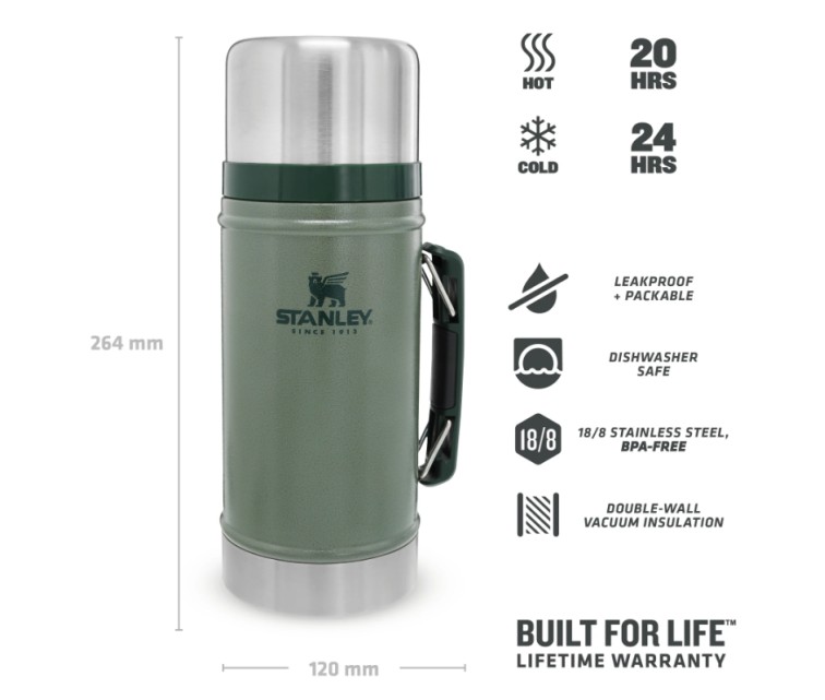 Food thermos The Legendary Classic 0,94L green