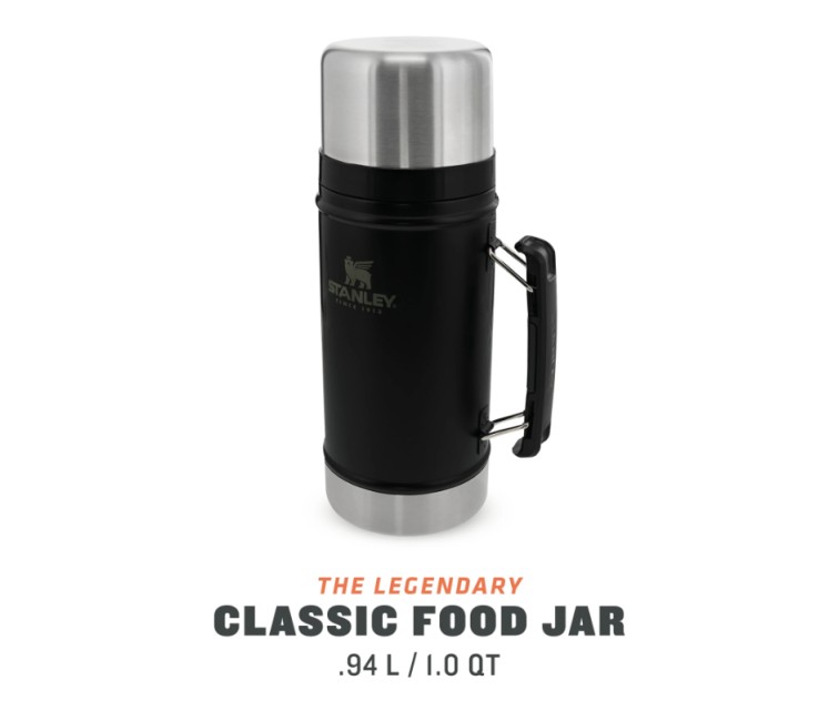 Food thermos The Legendary Classic 0,94L mat black