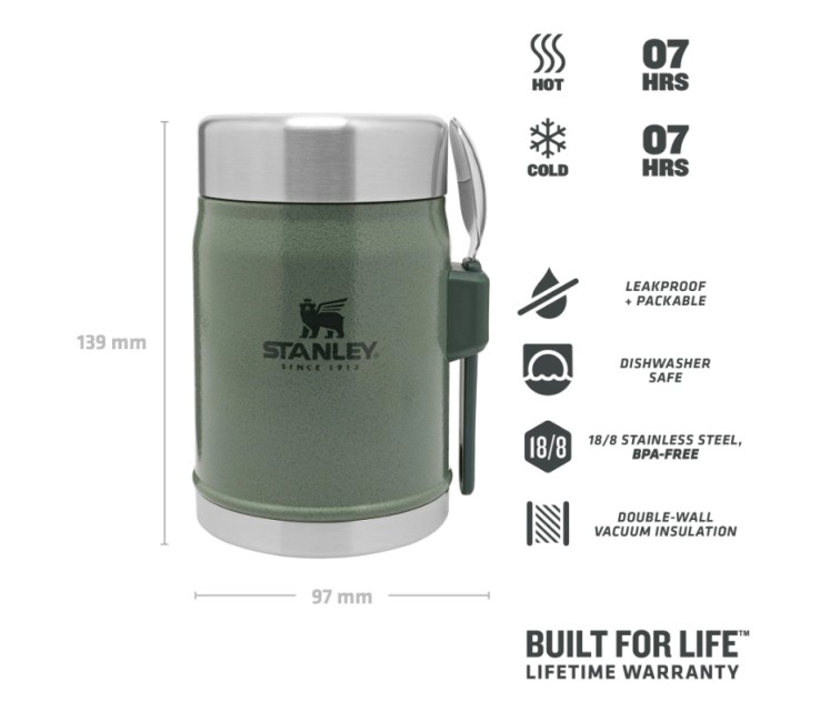 Food thermos The Legendary Classic 0,4L green