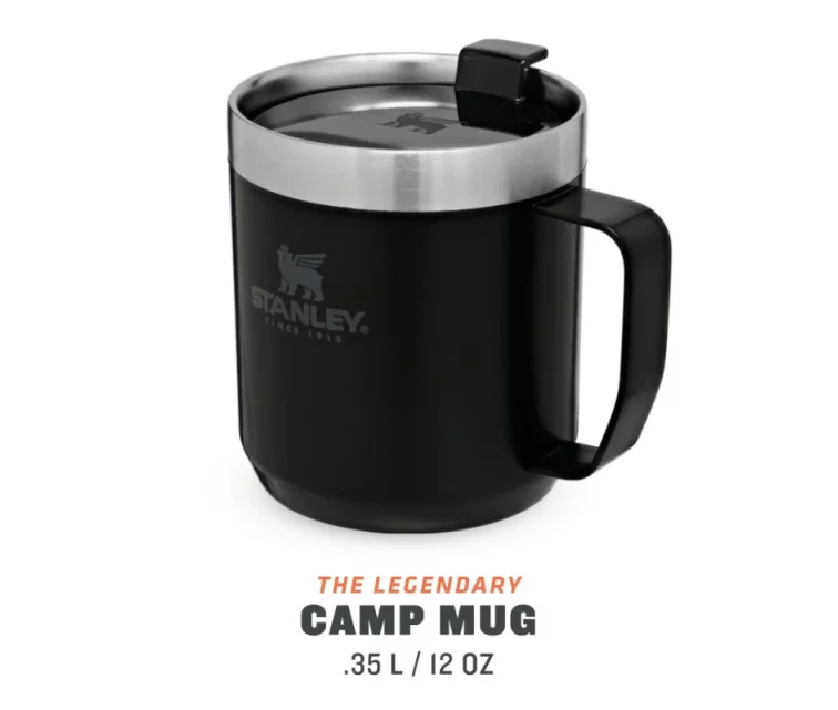 Krūze The Everyday Camp Mug Classic 0,35L matēti melna Krūze The Everyday Camp Mug Classic 0,35L matēti melna