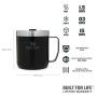 The Legendary Camp Mug Classic 0,35L, mat black