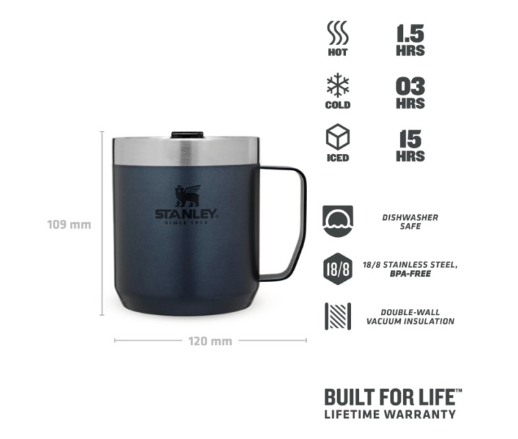 Krūze The Legendary Camp Mug Classic 0,35L, zila