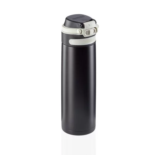 LEIFHEIT Termokrūze Flip 600ml melna