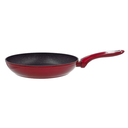Panna cepšanai Cosmo Ø18cm indukcijas sarkana ar aizsargu Panna cepšanai Cosmo Ø18cm indukcijas sarkana ar aizsargu