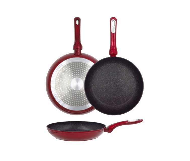 Cosmo frying pan Ø24cm induction red with guard