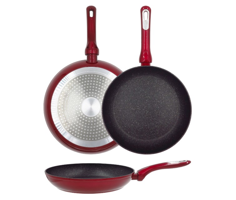 Cosmo frying pan Ø28cm induction red with guard