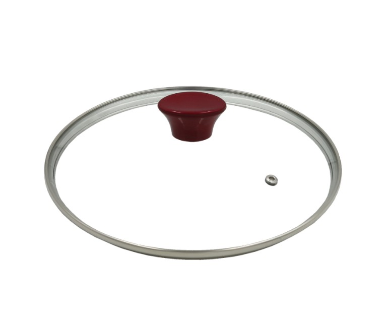 Сковорода Cosmo со стеклянной крышкой Ø24см индукционная красная