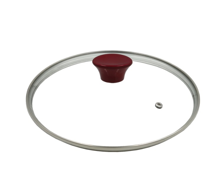 Cosmo frying pan with glass lid Ø24cm induction red