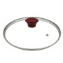 Cosmo frying pan with glass lid Ø24cm induction red