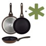 Frying pan Natura Ø28cm induction brown with guard