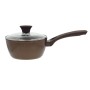 Sauce pot Natura with glass lid Ø18cm induction brown