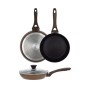 Natura frying pan with glass lid Ø24cm induction brown