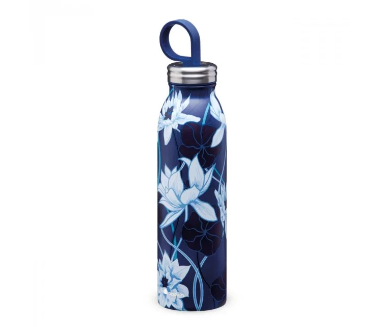 Thermo Bottle Aladdin X Naito Chilled Thermavac 0,55L Stainless Steel Lotus Navy Thermo Bottle Aladdin X Naito Chilled Thermavac 0,55L Stainless Steel Lotus Navy