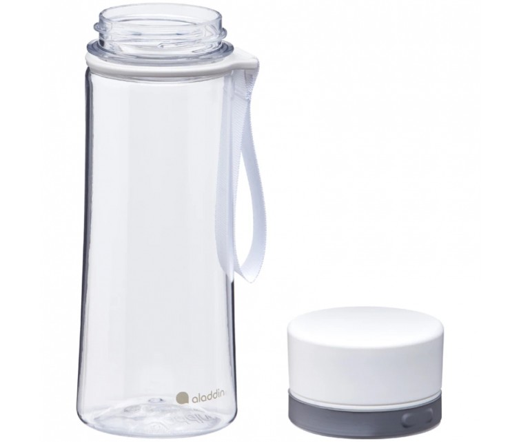 Pudele Aveo Water Bottle 0,35L caurspīdīga/balta