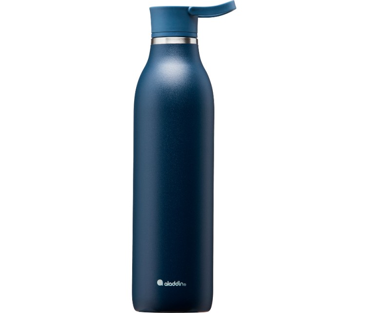 Thermobottle CityLoop Thermavac eCycle Water Bottle 0.6L, recycled stainless. Steel / dark blue