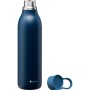 Thermobottle CityLoop Thermavac eCycle Water Bottle 0.6L, recycled stainless. Steel / dark blue