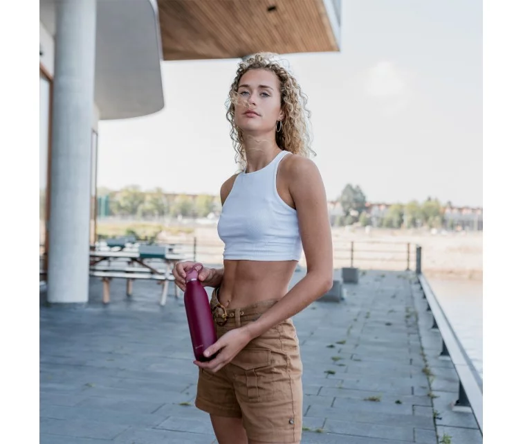 Thermobottle CityLoop Thermavac eCycle Water Bottle 0.6L, recycled stainless. steel / burgundy Thermobottle CityLoop Thermavac eCycle Water Bottle 0.6L, recycled stainless. steel / burgundy