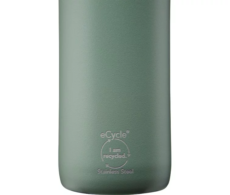 Termopudele CityLoop Thermavac eCycle Water Bottle 0.6L, pārstrādāta nerūs. tērauda / pelēcīgi zaļa Termopudele CityLoop Thermavac eCycle Water Bottle 0.6L, pārstrādāta nerūs. tērauda / pelēcīgi zaļa