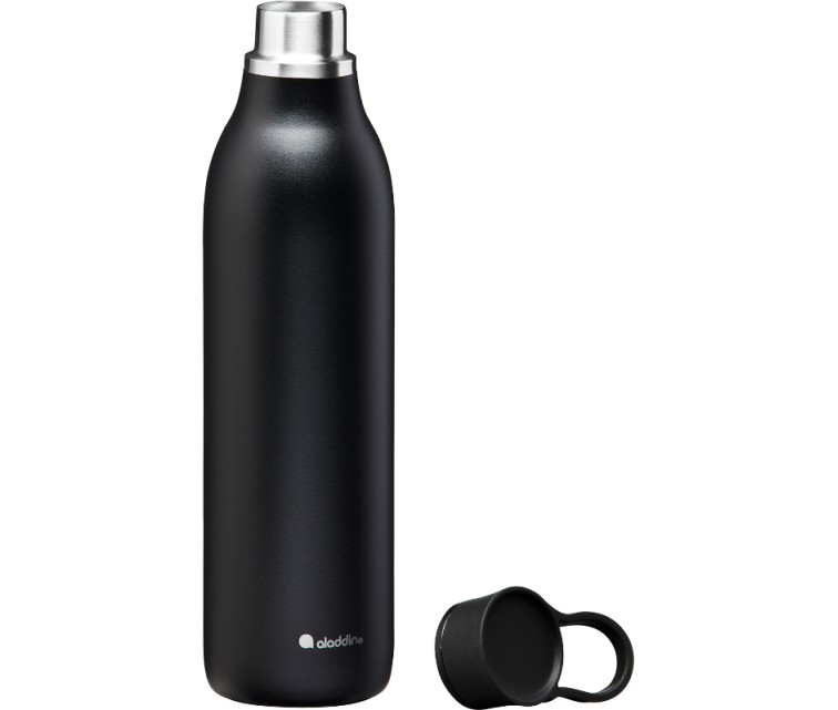 Thermobottle CityLoop Thermavac eCycle Water Bottle 0.6L, recycled stainless. Steel / Black