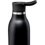 Termopudele CityLoop Thermavac eCycle Water Bottle 0.6L, pārstrādāta nerūs. tērauda / melna