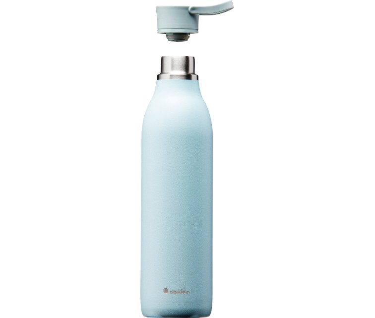 Thermobottle CityLoop Thermavac eCycle Water Bottle 0.6L, recycled stainless. Steel / light blue