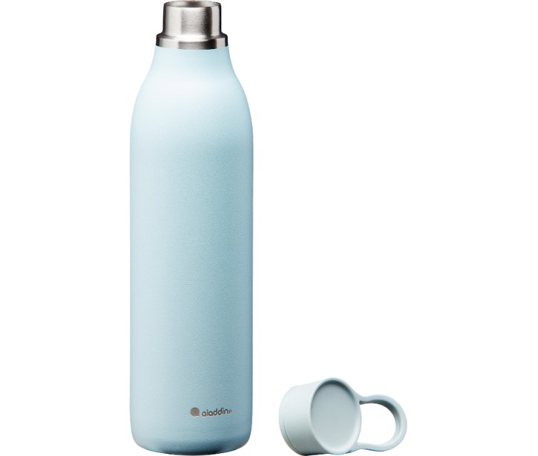 Termopudele CityLoop Thermavac eCycle Water Bottle 0.6L, pārstrādāta nerūs. tērauda / gaiši zila