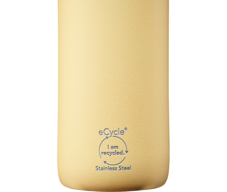 Термо бутылка CityLoop Thermavac eCycle Water Bottle 0.6Л, переработанная из нержавеющей стали / желтая