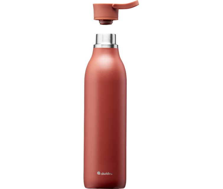 CityLoop Thermavac eCycle Water Bottle 0.6L recycled stainless. Steel / Terracotta