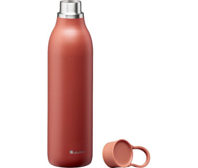 CityLoop Thermavac eCycle Water Bottle 0.6L recycled stainless. Steel / Terracotta