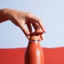 CityLoop Thermavac eCycle Water Bottle 0.6L recycled stainless. Steel / Terracotta