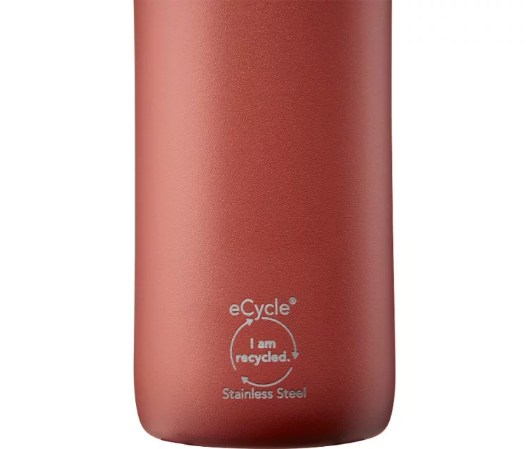 CityLoop Thermavac eCycle vandens butelis 0,6 l perdirbto nerūdijančio plieno. Plienas / terakota CityLoop Thermavac eCycle vandens butelis 0,6 l perdirbto nerūdijančio plieno. Plienas / terakota